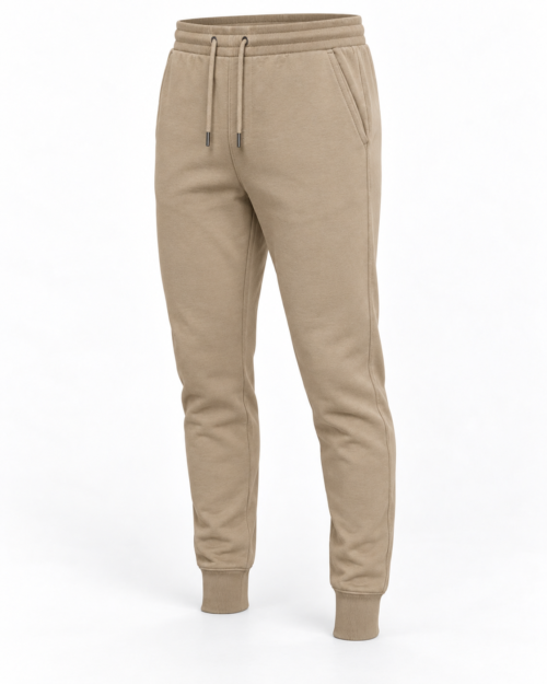 Men’s Slim Fit Ribbed Ankle Joggers, angle view