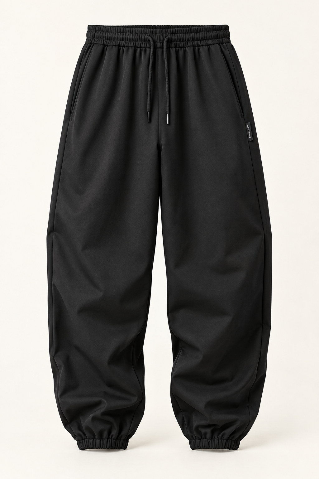 Men’s Oversized Fit Elastic Cuff Joggers - Front view