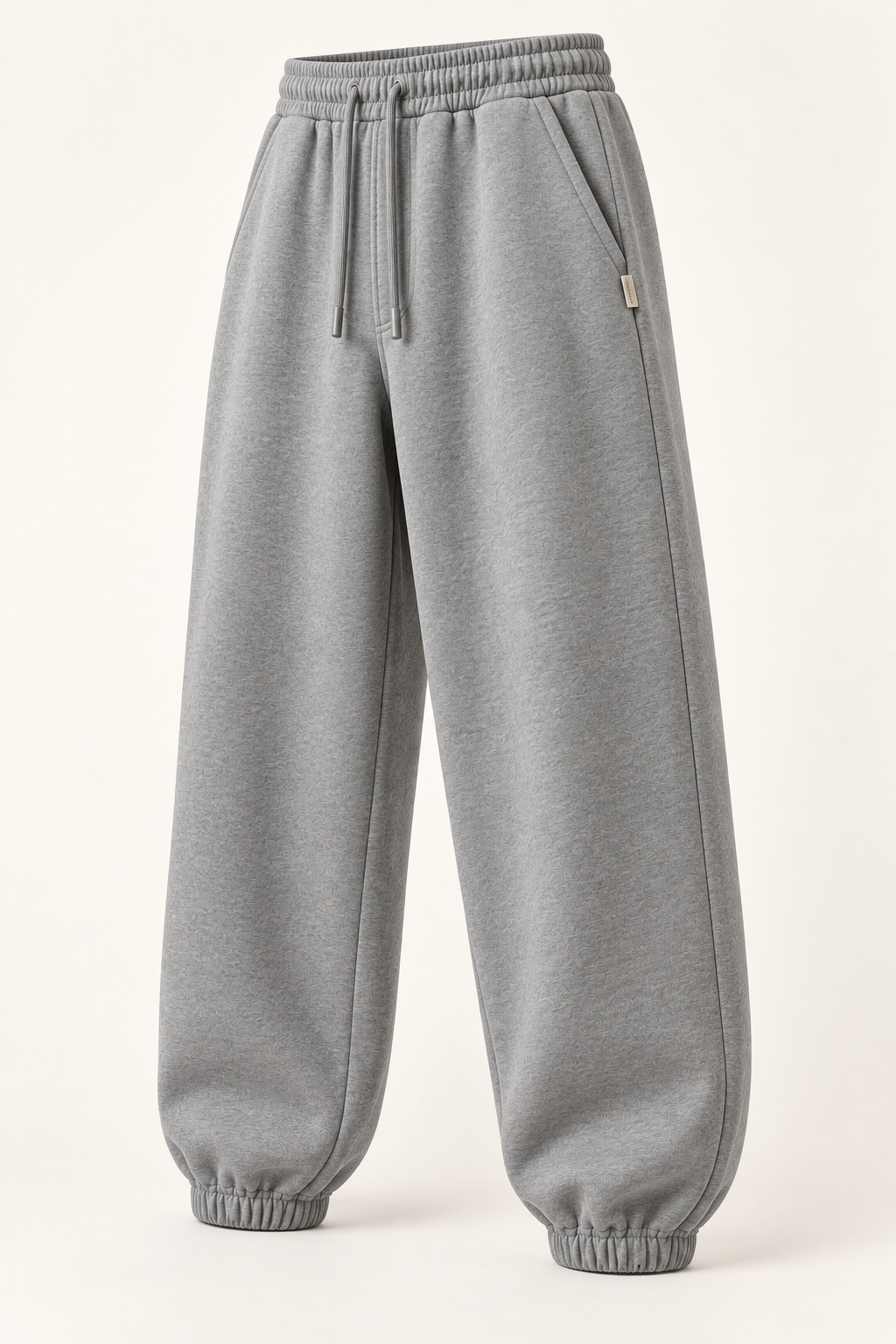 Men’s Oversized Fit Drawstring Waist Joggers - Angle view