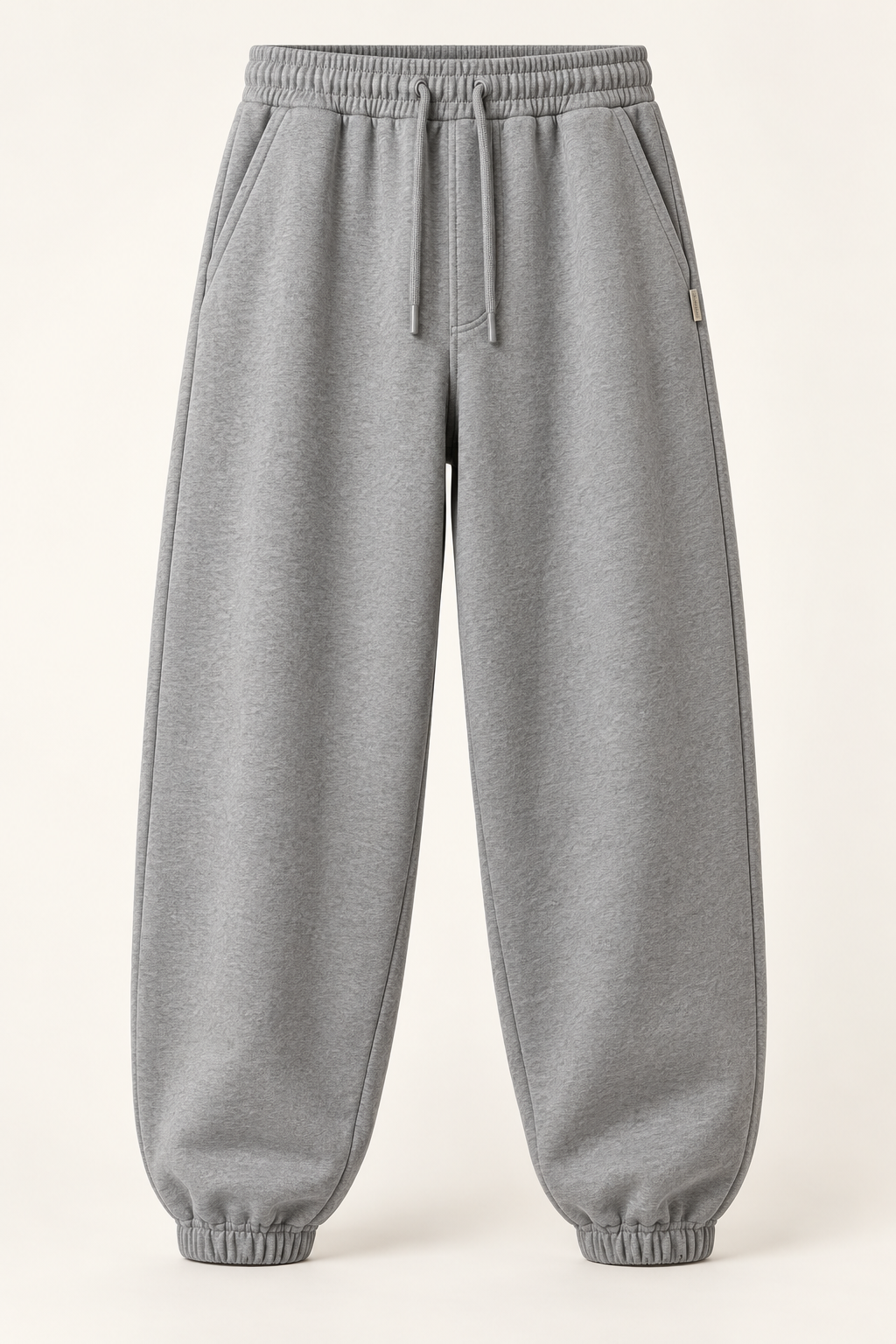 Men’s Oversized Fit Drawstring Waist Joggers - Front view