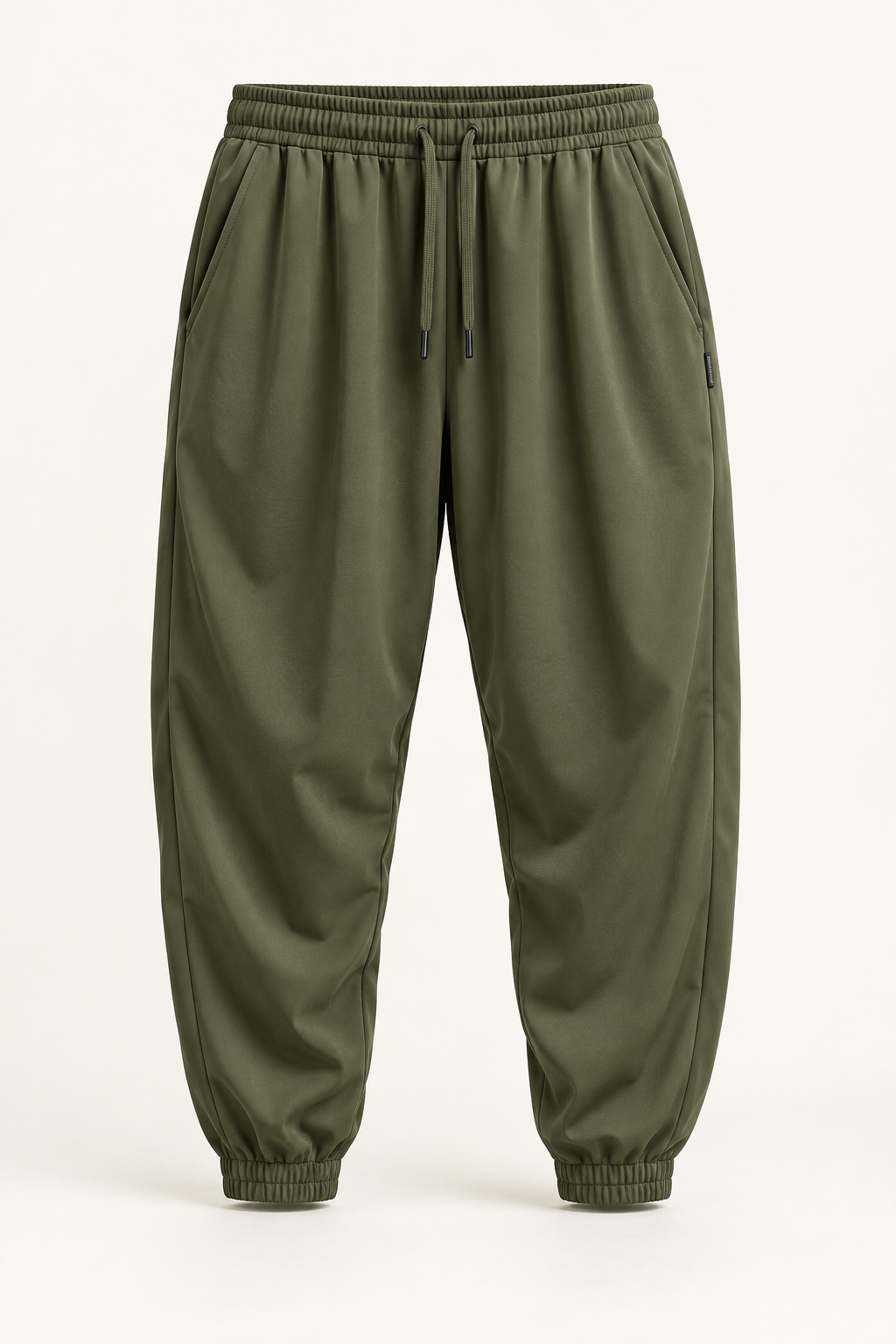 Men’s Oversized Fit Tapered Leg Joggers - Front view