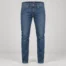 Attirings Men’s Slim Fit Cotton Denim Jeans in medium indigo, front view