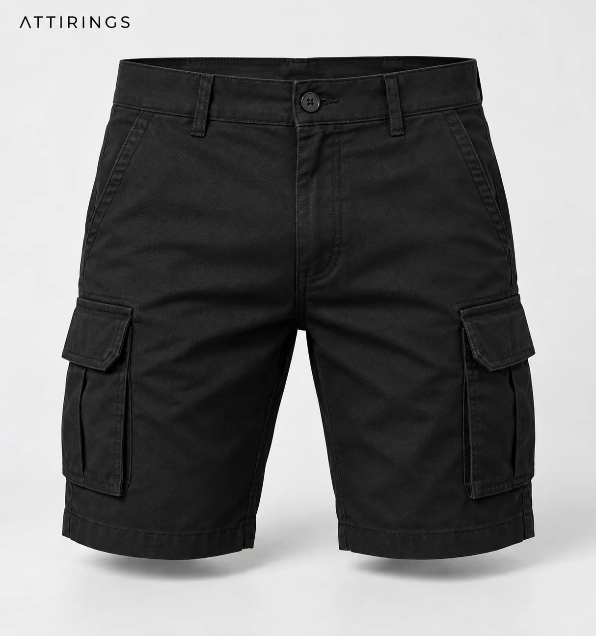 Men's Slim Fit Cargo Style Shorts front view, Attirings representative catalog image