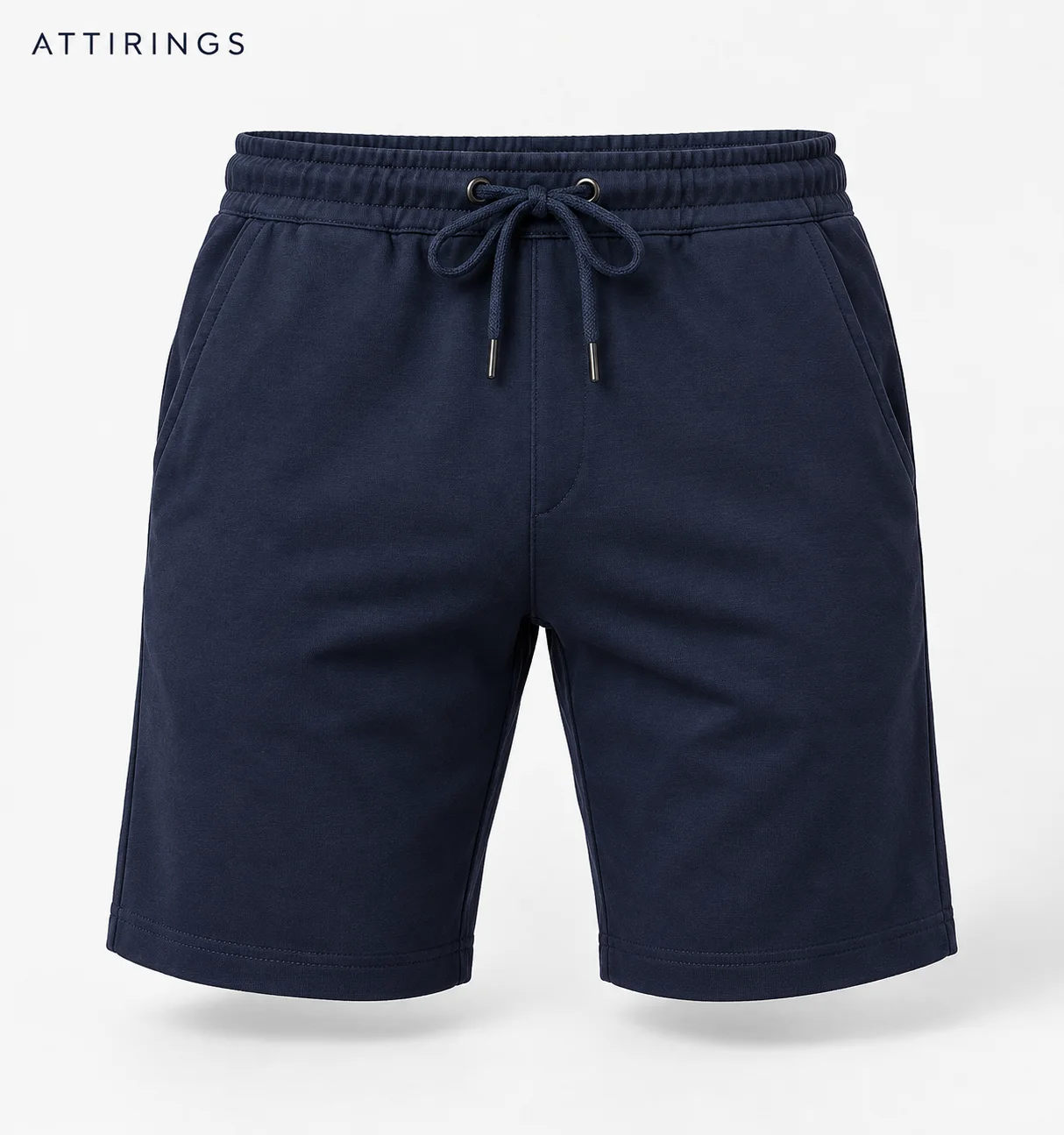 Men's Slim Fit Drawstring Shorts front view, Attirings representative catalog image