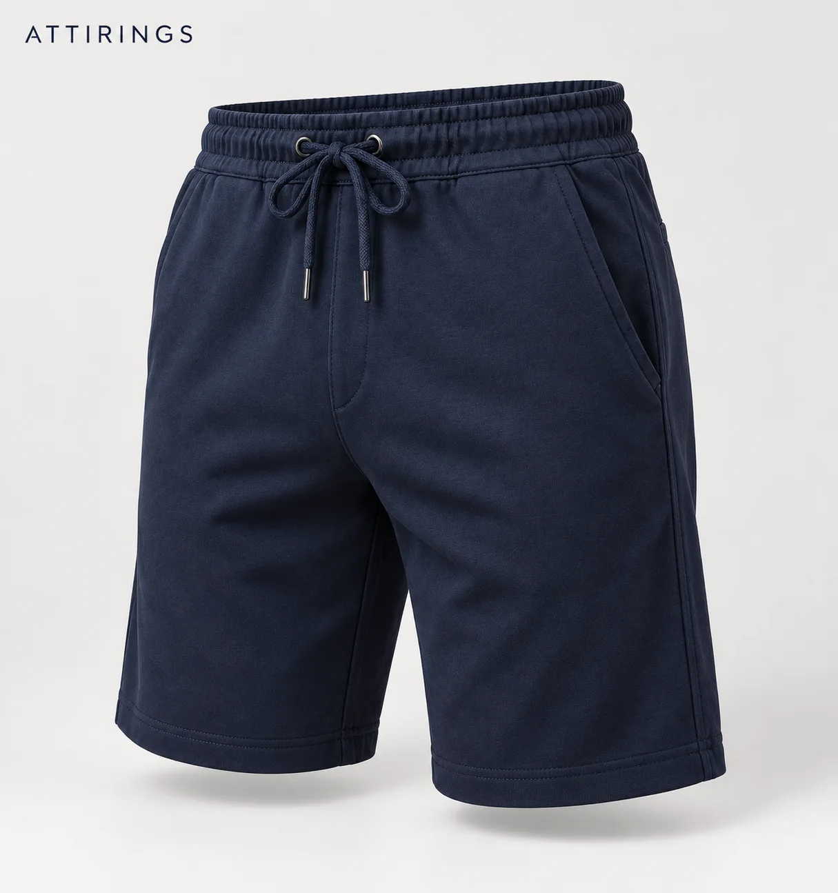 Men's Slim Fit Drawstring Shorts side view, Attirings representative catalog image