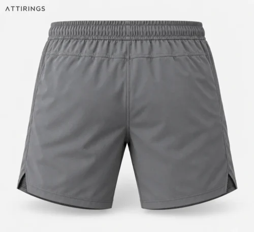 Men's Slim Fit Mesh Lined Shorts back view, Attirings representative catalog image