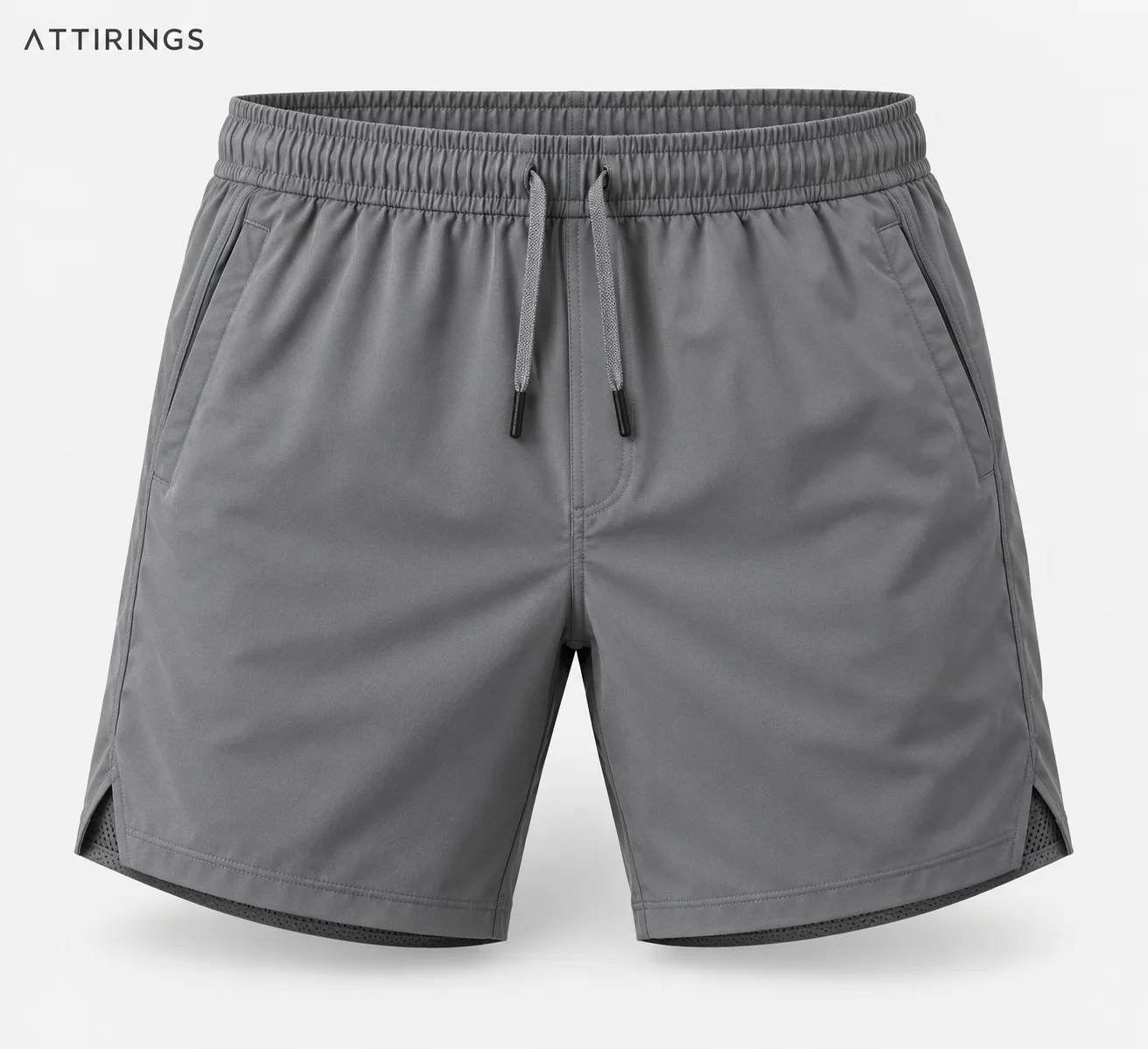 Men's Slim Fit Mesh Lined Shorts front view, Attirings representative catalog image