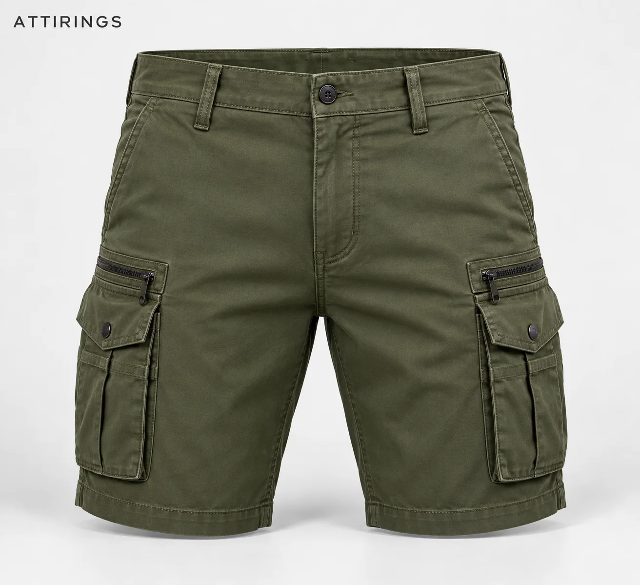 Men's Slim Fit Multi-Pocket Shorts front view, Attirings representative catalog image