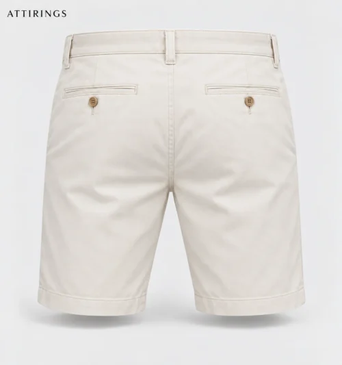 Men's Slim Fit Chino Style Shorts back view, Attirings representative catalog image