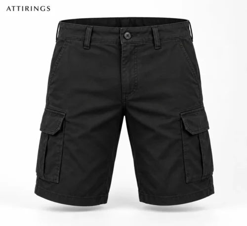 Men's Regular Fit Cargo Style Shorts front view, Attirings representative catalog image