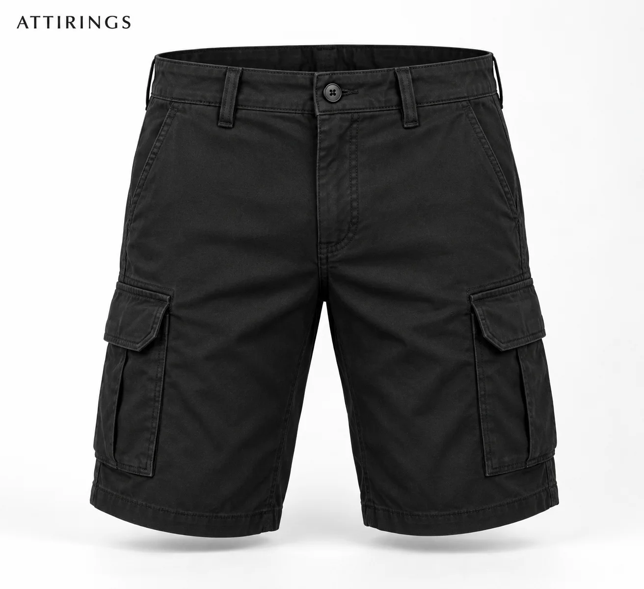 Men's Regular Fit Cargo Style Shorts front view, Attirings representative catalog image