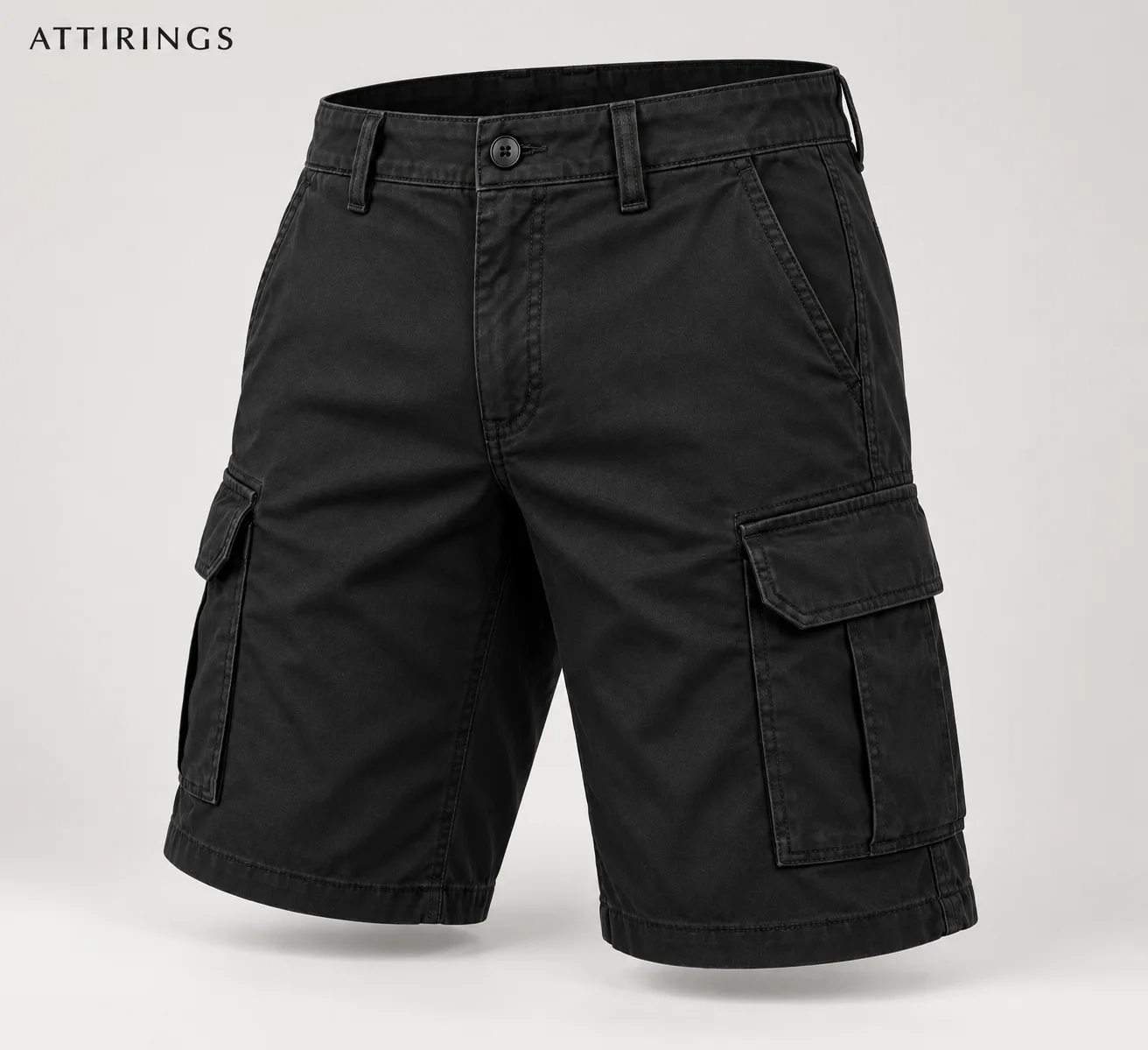 Men's Regular Fit Cargo Style Shorts side view, Attirings representative catalog image
