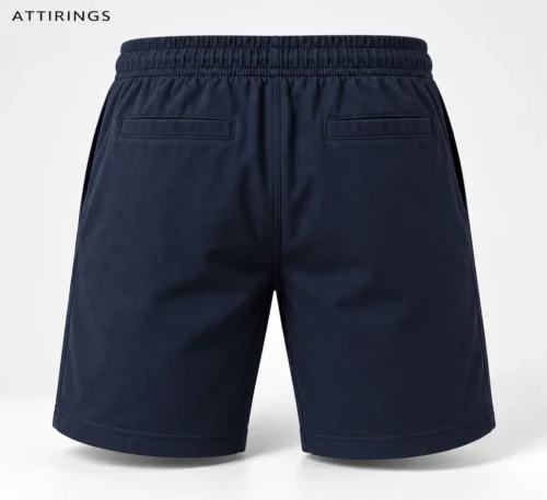 Men's Regular Fit Drawstring Shorts back view, Attirings representative catalog image