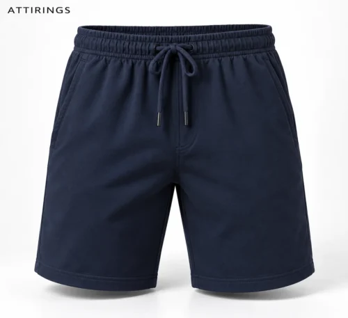 Men's Regular Fit Drawstring Shorts front view, Attirings representative catalog image