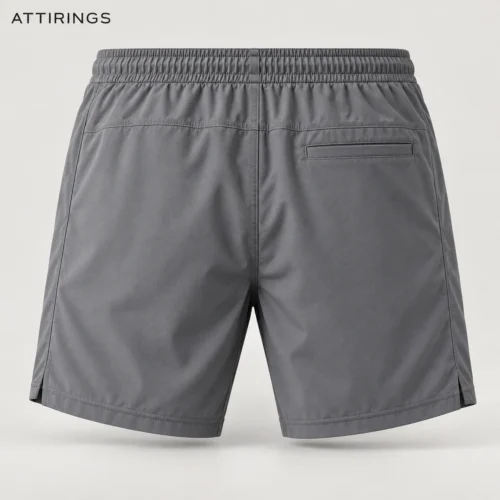 Men's Regular Fit Mesh Lined Shorts back view, Attirings representative catalog image