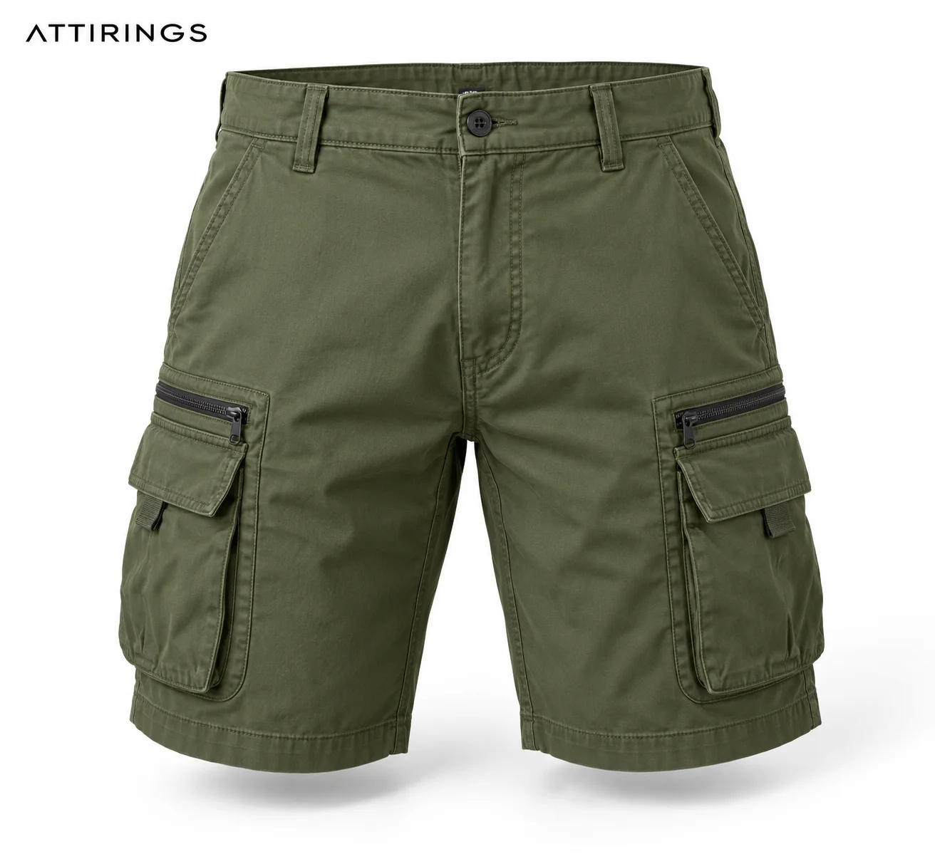 Men's Regular Fit Multi-Pocket Shorts front view, Attirings representative catalog image