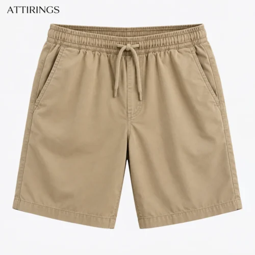 Men's Relaxed Fit Elastic Waist Shorts front view, Attirings representative catalog image