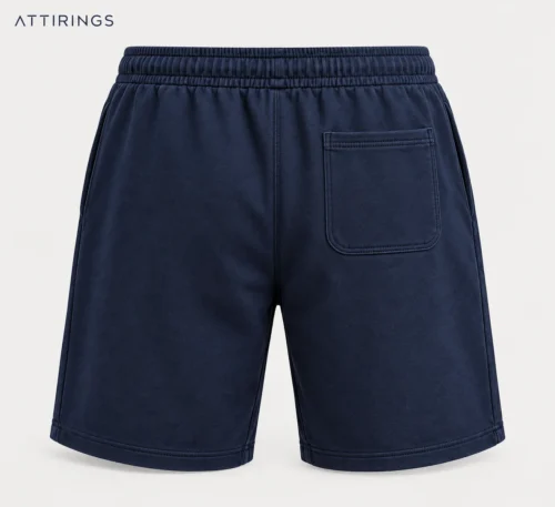 Men's Relaxed Fit Drawstring Shorts back view, Attirings representative catalog image