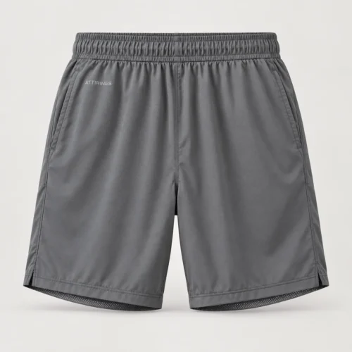 Men's Relaxed Fit Mesh Lined Shorts back view, Attirings representative catalog image