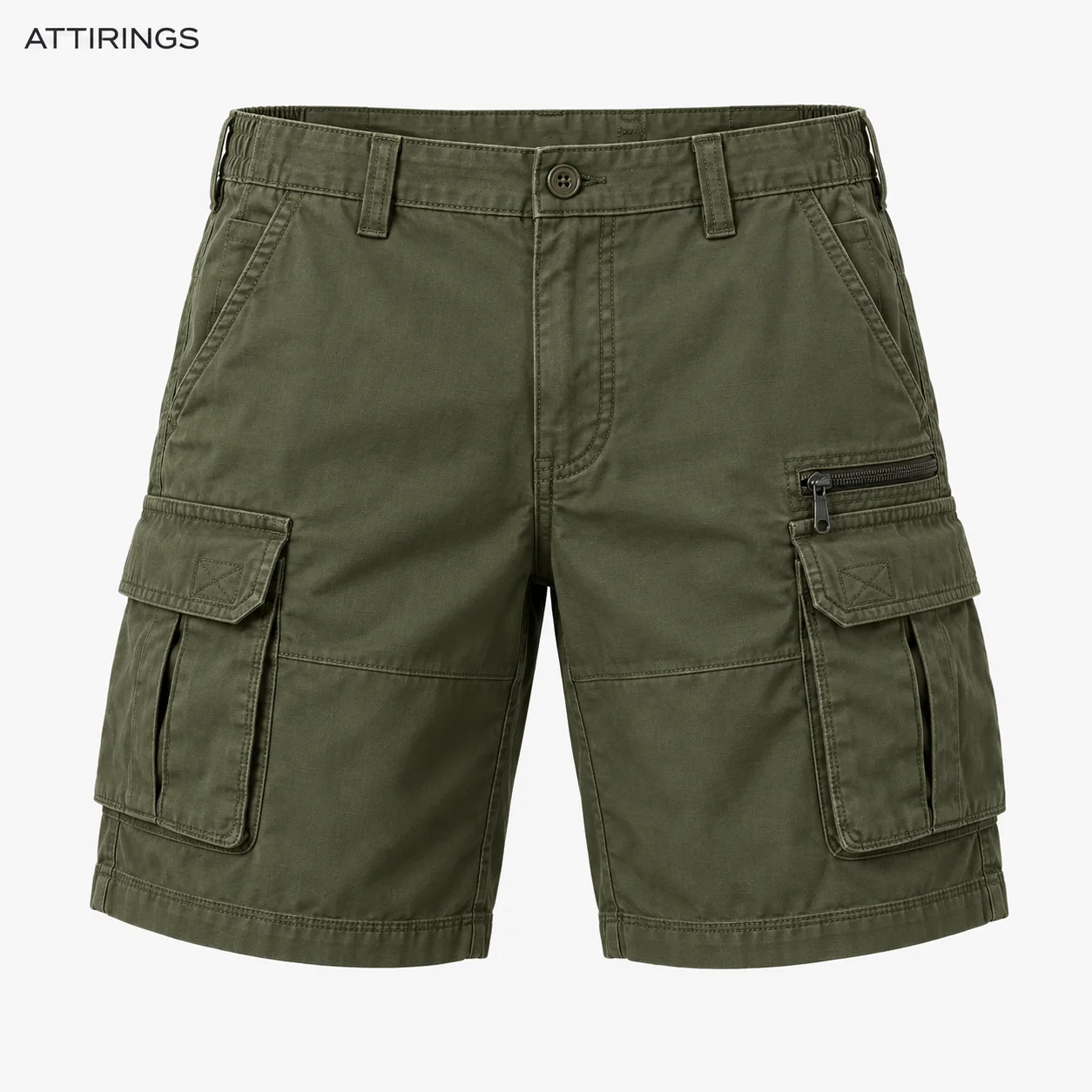 Men's Relaxed Fit Multi-Pocket Shorts front view, Attirings representative catalog image