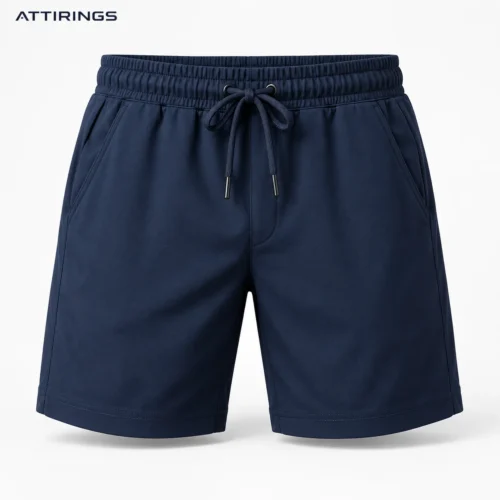 Men's Athletic Fit Drawstring Shorts front view, Attirings representative catalog image