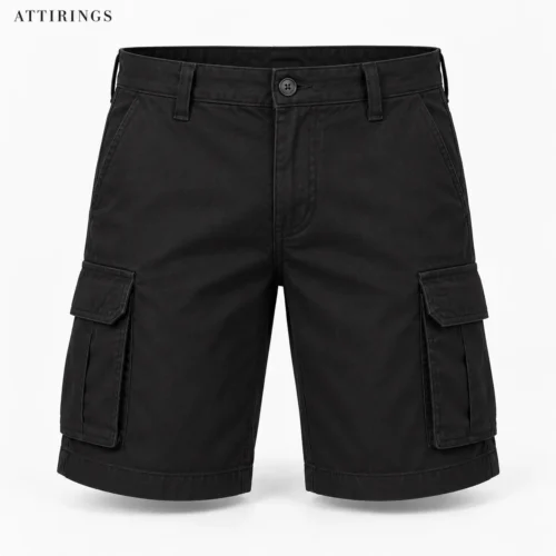 Men's Classic Fit Cargo Style Shorts front view, Attirings representative catalog image