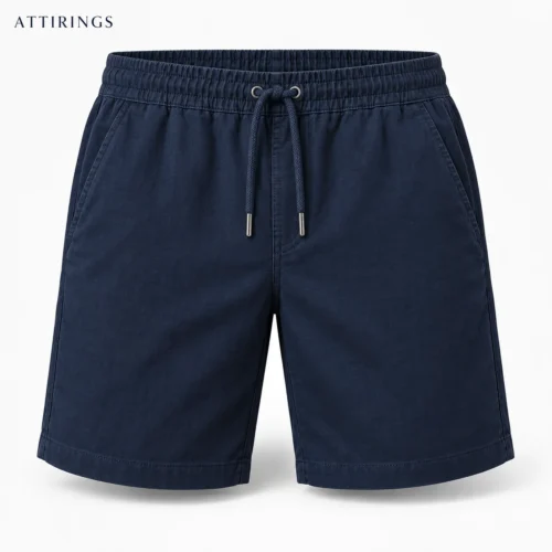 Men's Classic Fit Drawstring Shorts front view, Attirings representative catalog image