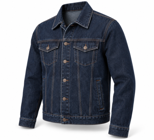 Classic Fit Dark Wash Denim Jacket