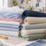 Different cotton fabric types for clothing and sewing