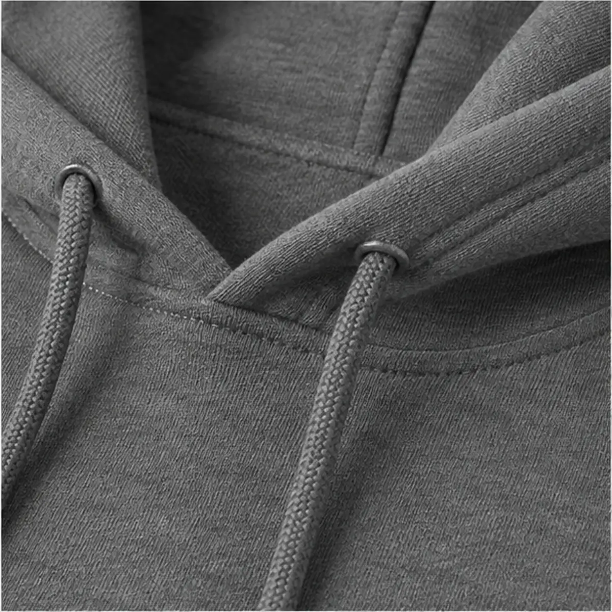 Close-up of men’s hoodie construction