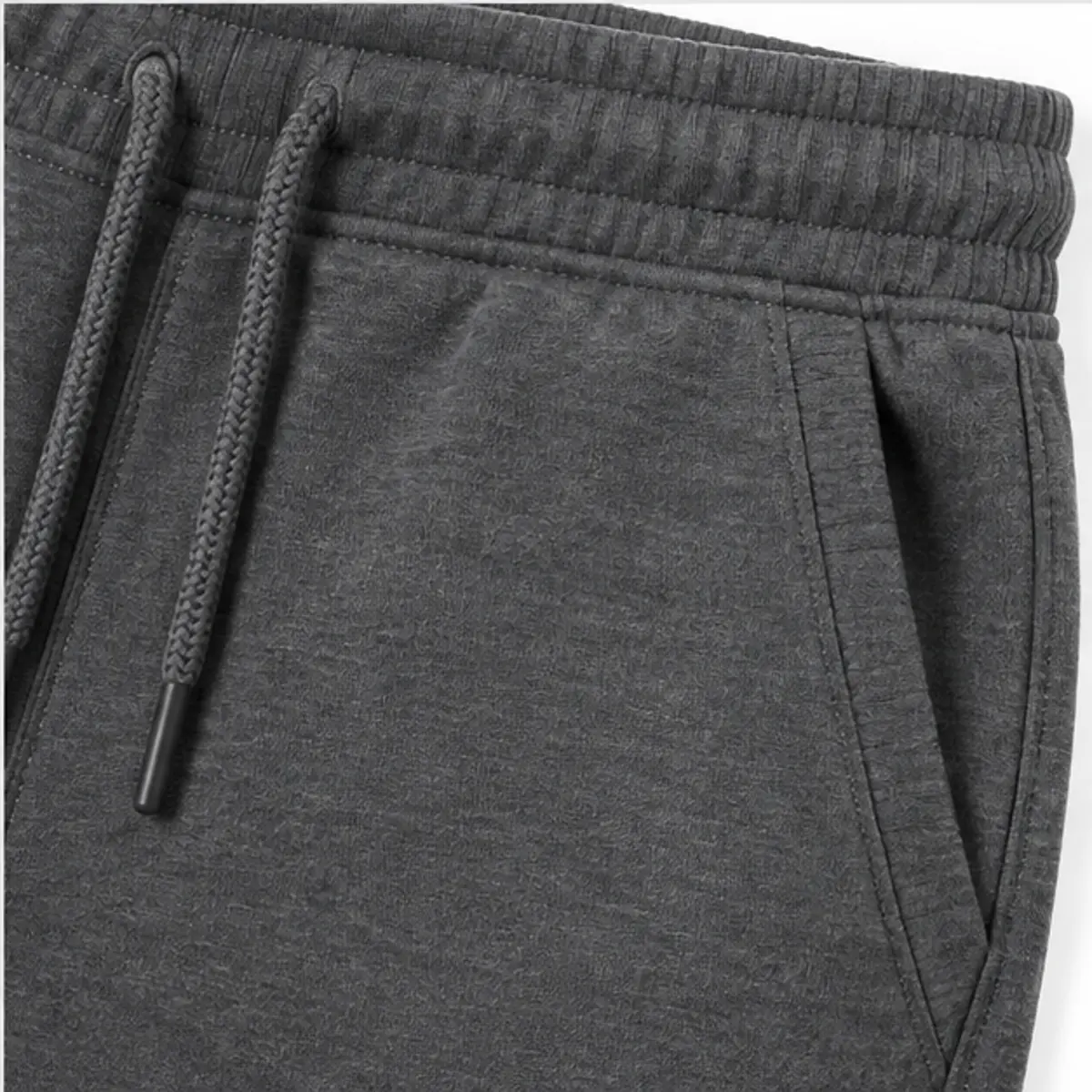 Detail view of men’s joggers