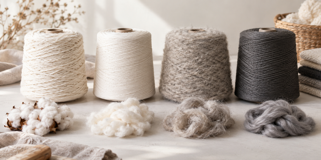 Yarn used in textile manufacturing