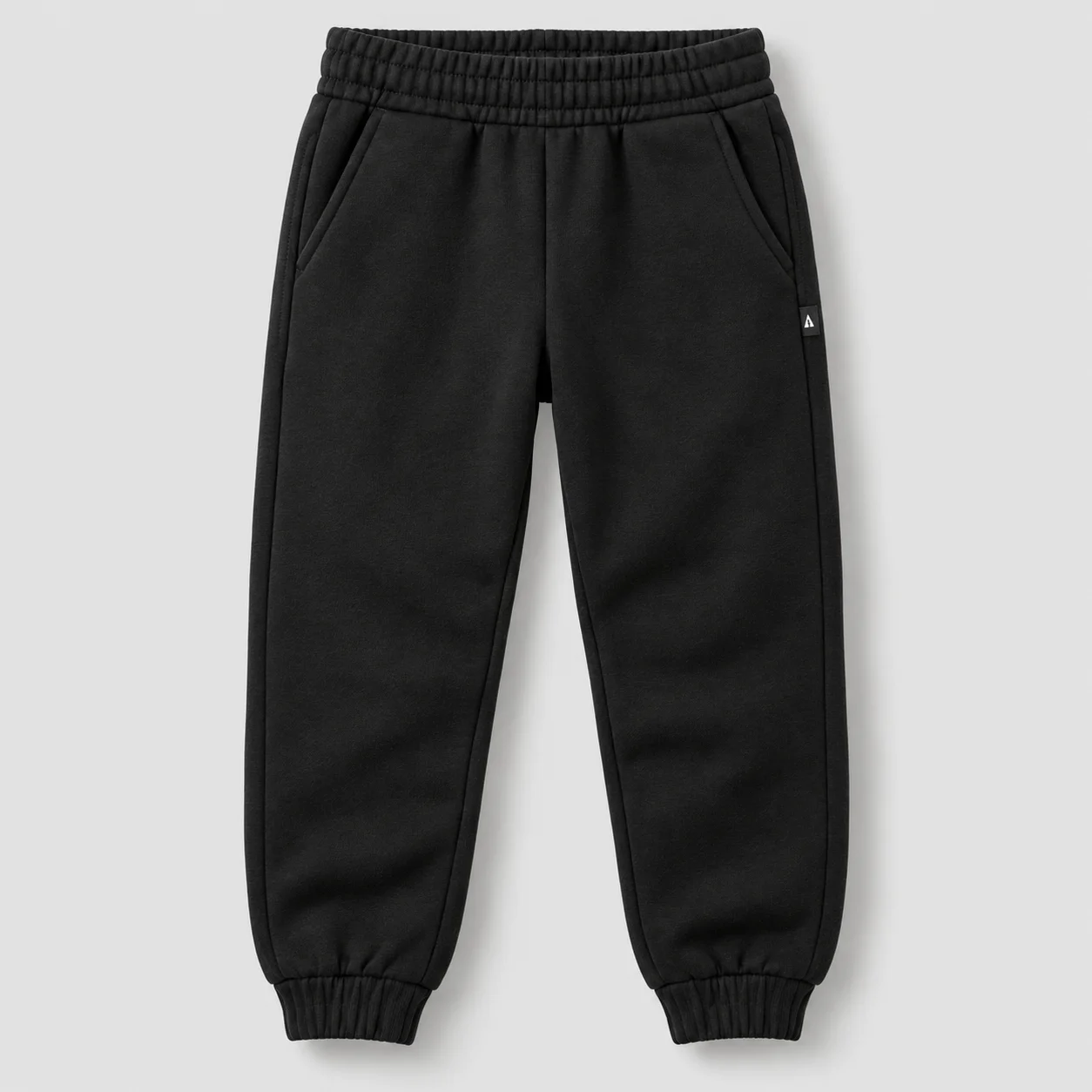 Boys' Regular Fit Elastic Cuff Joggers - front design visualization