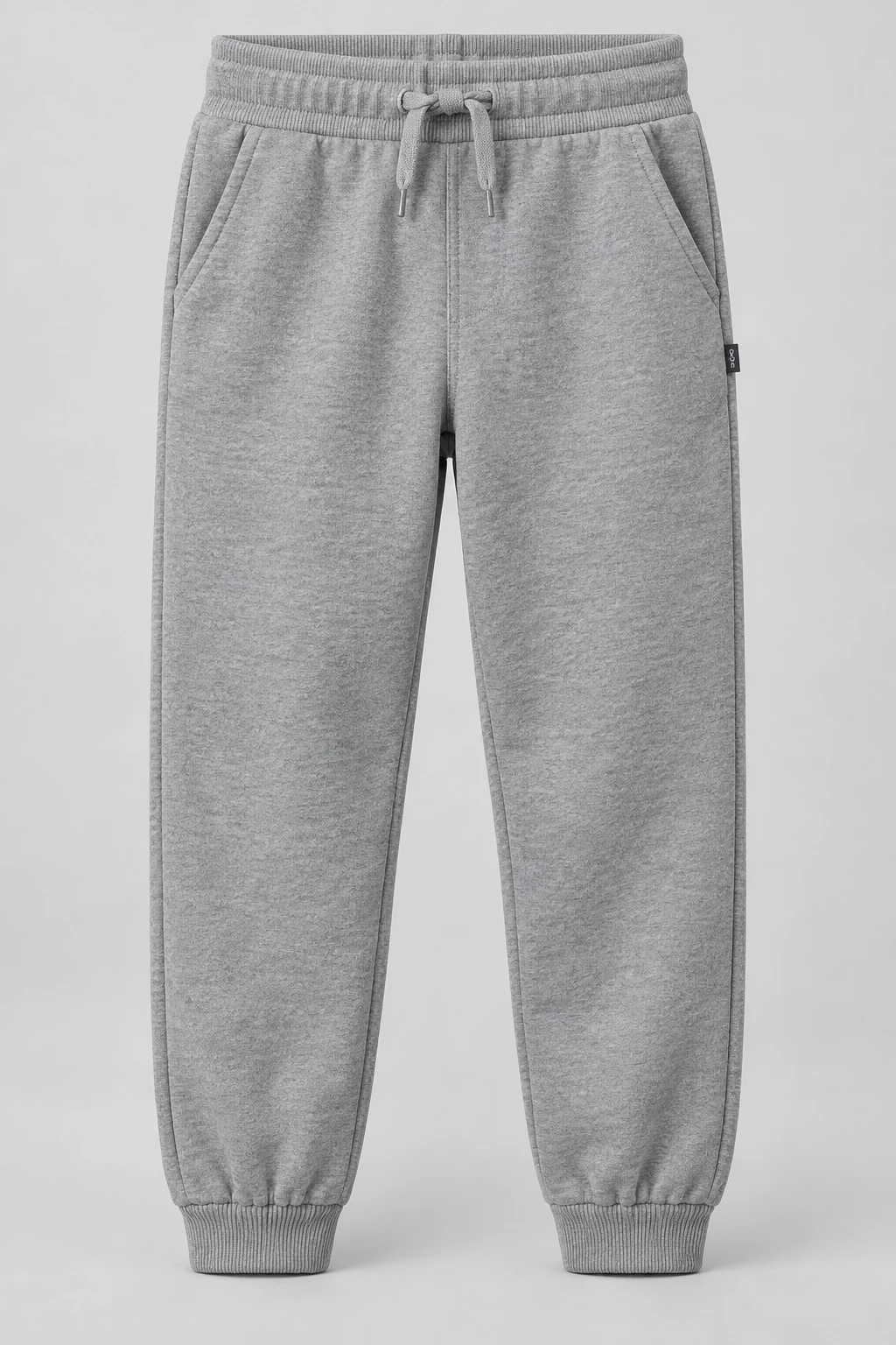 Boys' Classic Fit Drawstring Waist Joggers, Grey, front design visualization