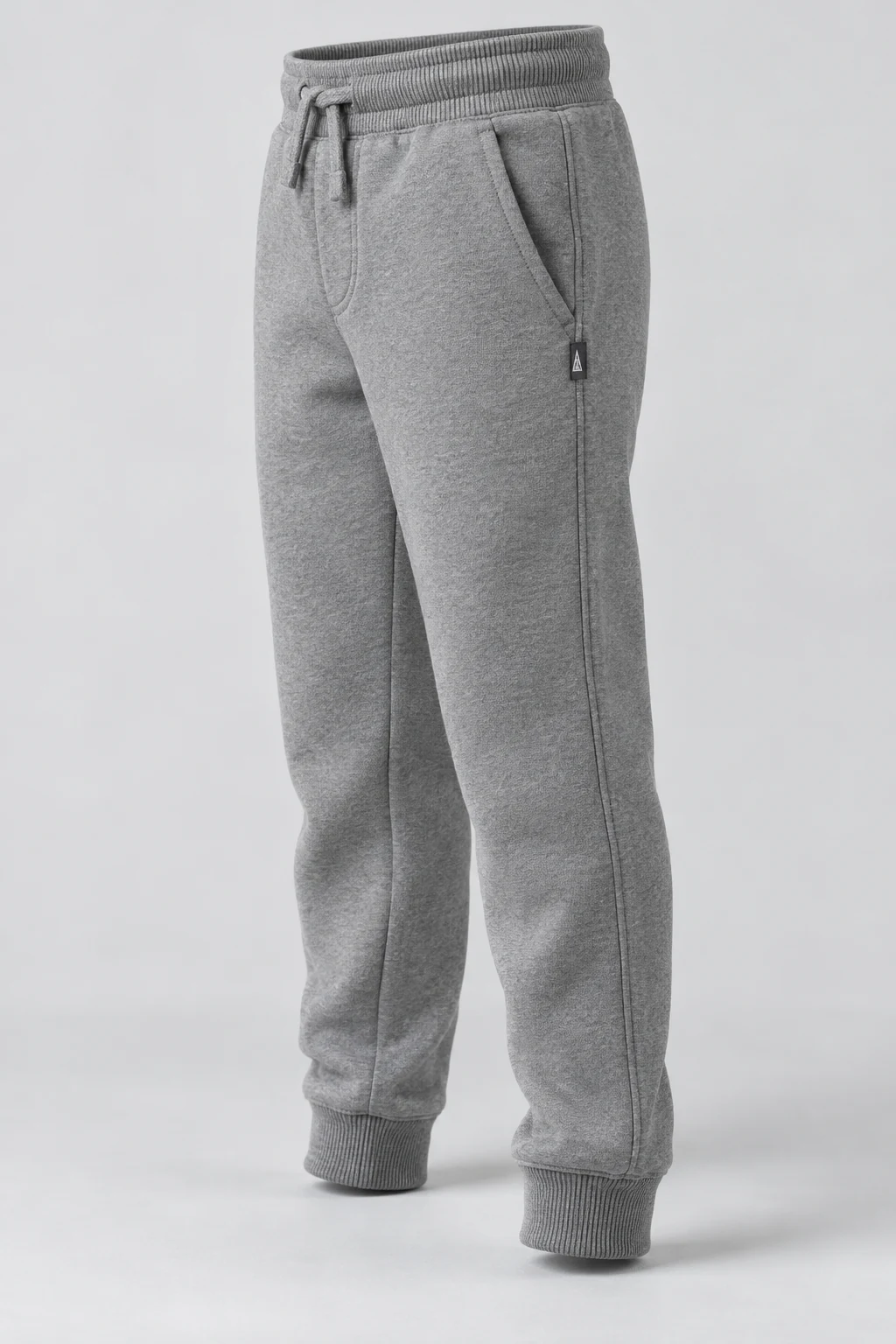 Boys' Classic Fit Drawstring Waist Joggers, Grey, side design visualization