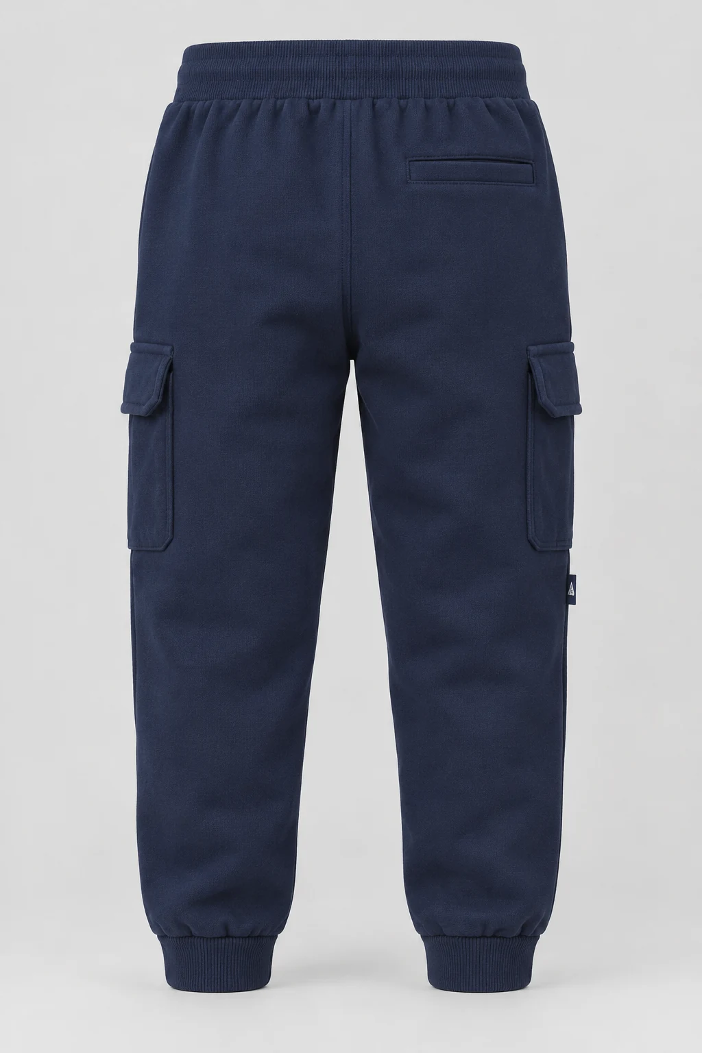 Boys' Classic Fit Cargo Pocket Joggers, Navy, back design visualization