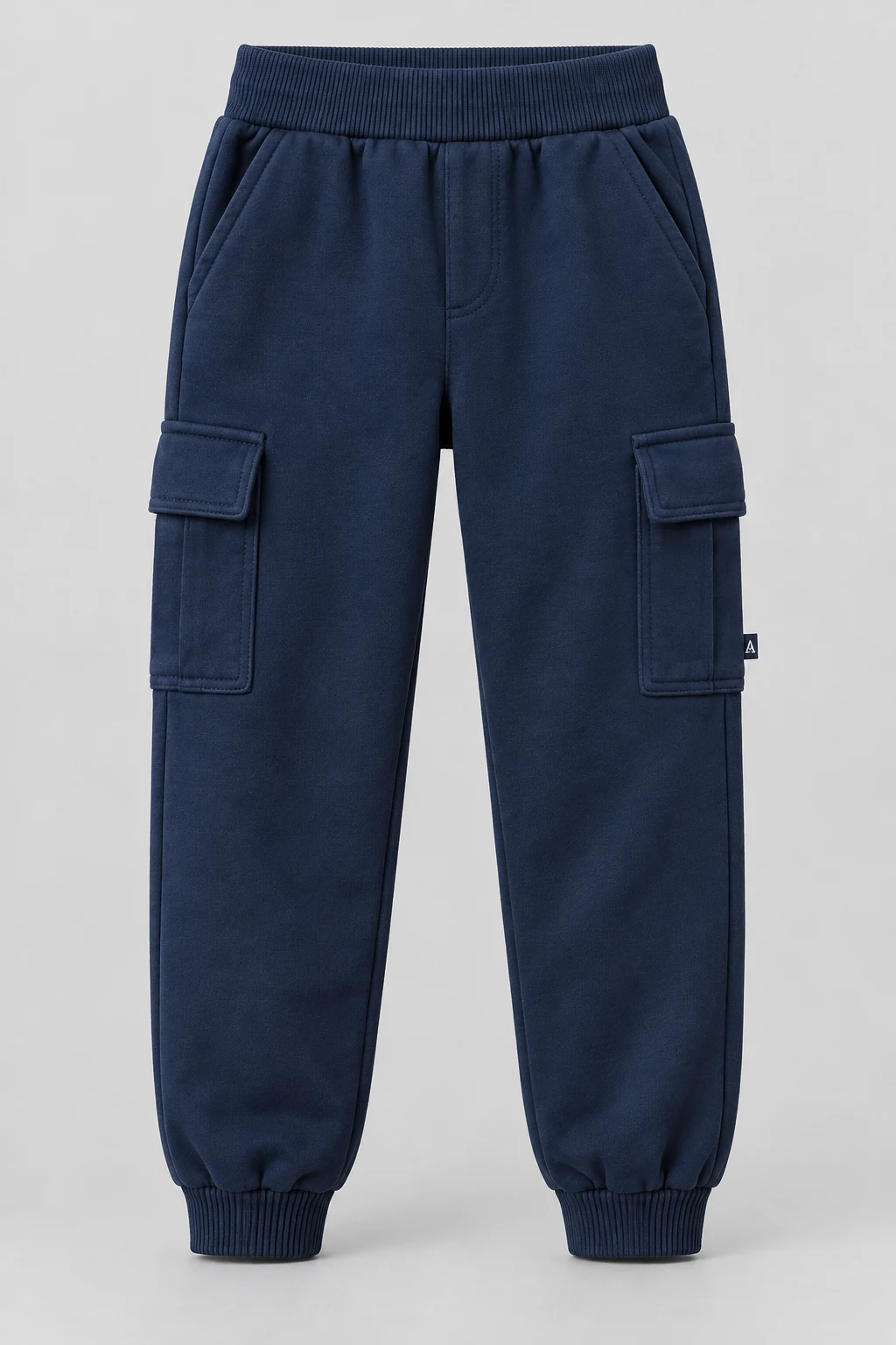 Boys' Classic Fit Cargo Pocket Joggers, Navy, front design visualization