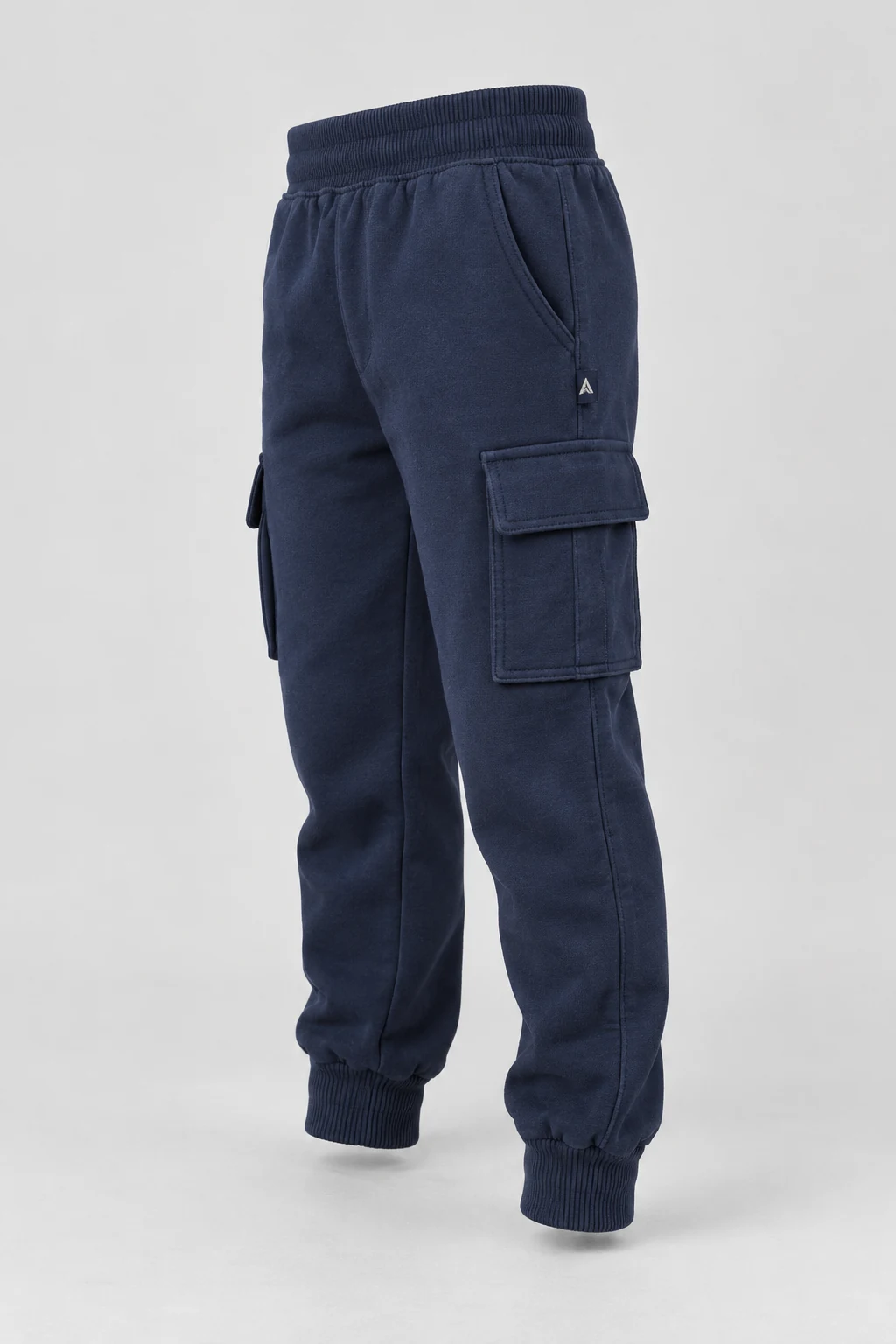 Boys' Classic Fit Cargo Pocket Joggers, Navy, side design visualization