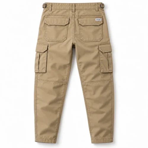 Khaki Boys' Relaxed Fit Six-Pocket Cargo Pants - back design visualization