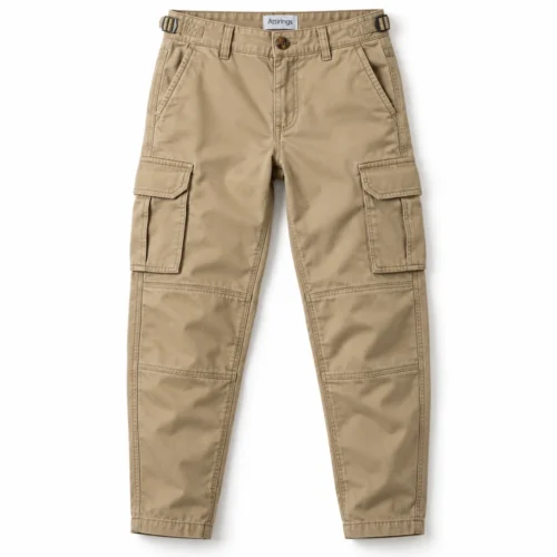 Khaki Boys' Relaxed Fit Six-Pocket Cargo Pants - front design visualization