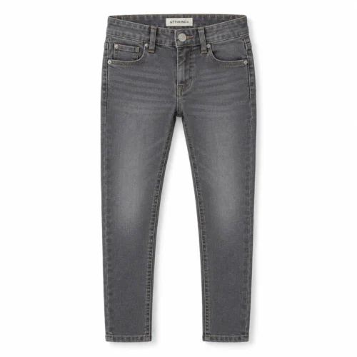 Attirings Boys' Skinny Fit Stretch Jeans front design visualization