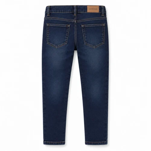 Attirings Boys' Skinny Fit Adjustable Waist Jeans back design visualization