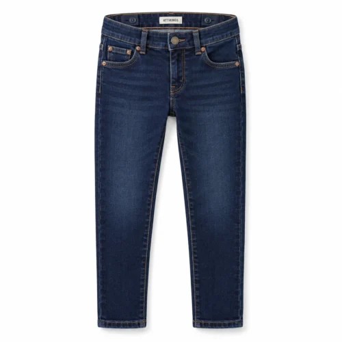 Attirings Boys' Skinny Fit Adjustable Waist Jeans front design visualization
