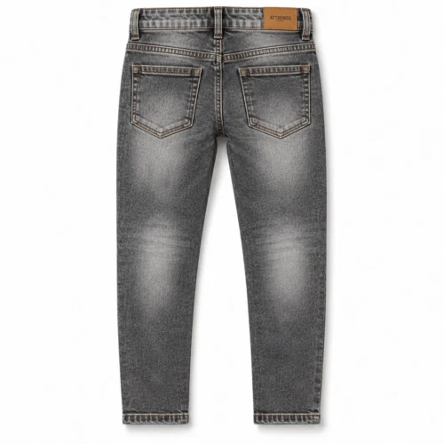 Attirings Boys' Slim Fit Stone Wash Jeans back design visualization