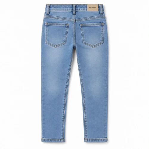 Attirings Boys' Slim Fit Stretch Jeans back design visualization