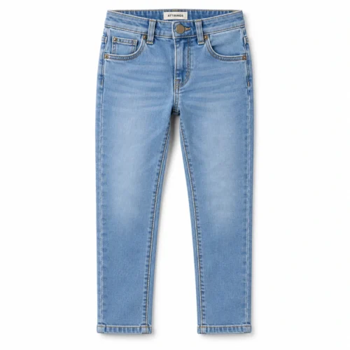 Attirings Boys' Slim Fit Stretch Jeans front design visualization