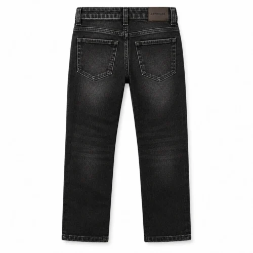 Attirings Boys' Regular Fit Distressed Jeans back design visualization