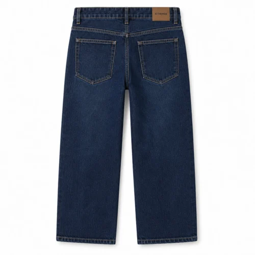 Attirings Boys' Relaxed Fit Dark Wash Jeans back design visualization