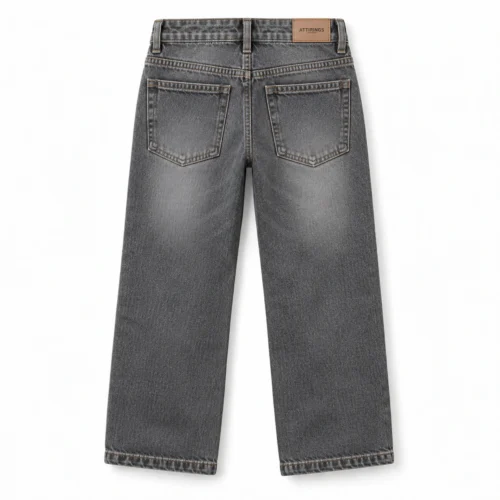 Attirings Boys' Relaxed Fit Distressed Jeans back design visualization