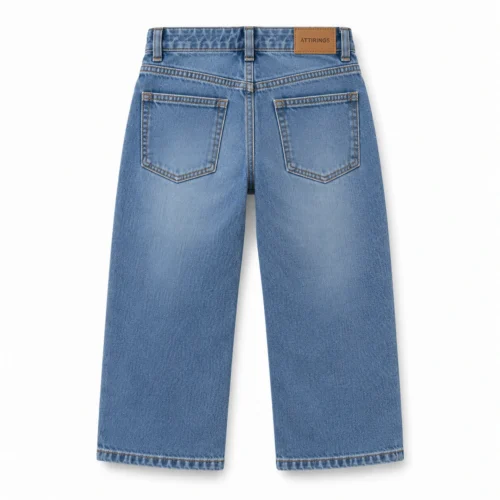 Attirings Boys' Relaxed Fit Adjustable Waist Jeans back design visualization